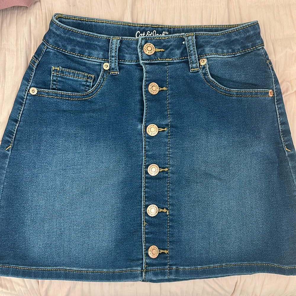 Cat & Jack Denim Skirt With Buttons
